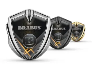 Brabus Emblema Metallico Badge Stile Lussuoso Lega Metallica
